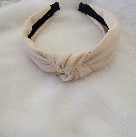 Accessories - Cream colored top knot head band